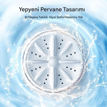 Elde Yıkamaya Son! Taşınabilir Mini Çamaşır Makinesi.